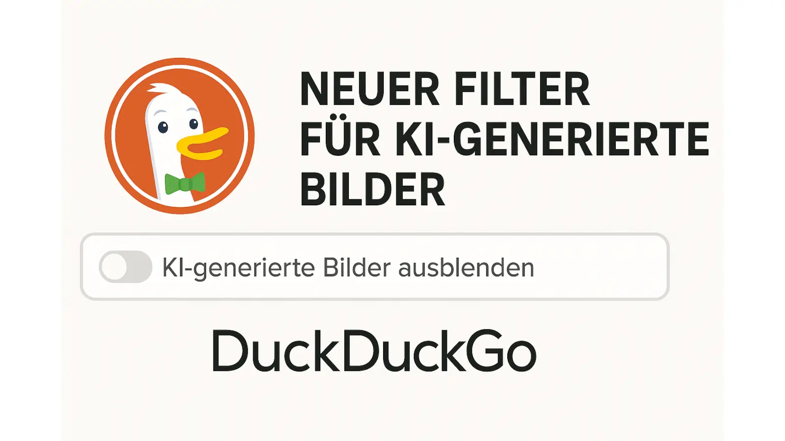 DuckDuckGo KI-Filter zur Ausblendung von KI-generierten Bildern in den Suchergebnissen