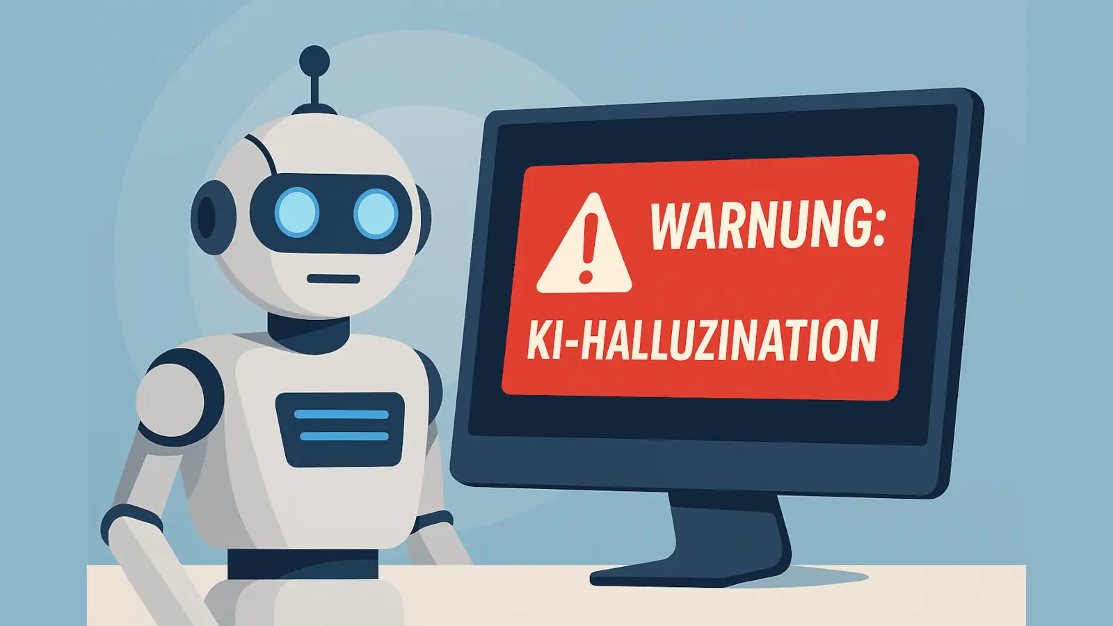 Künstliche Intelligenz erzeugt erfundene Zitate auf Bildschirm