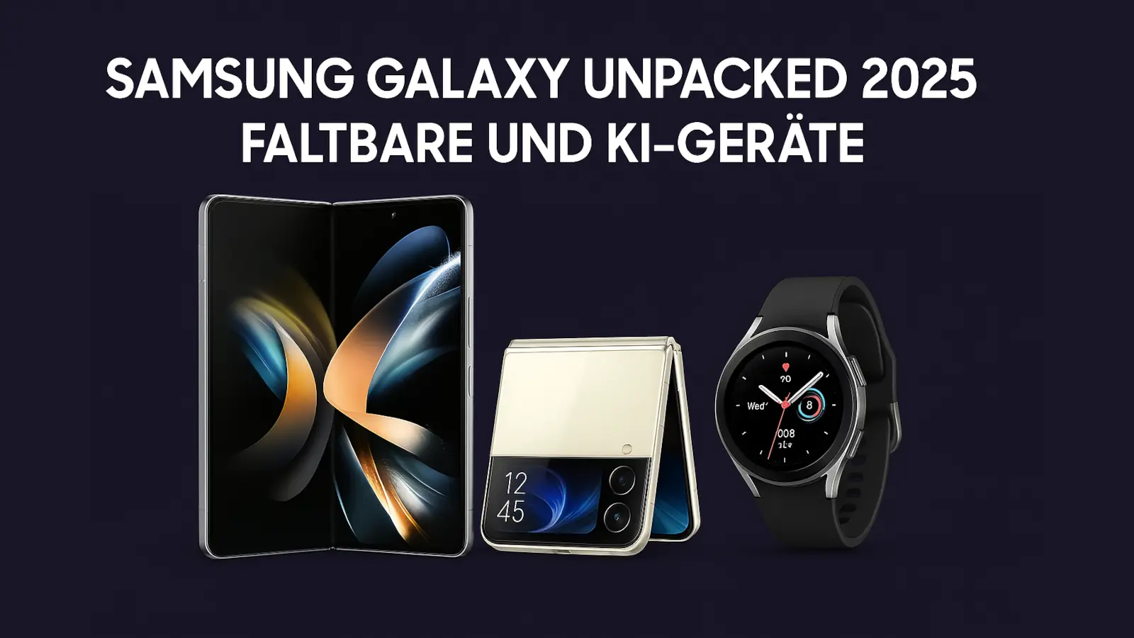 Samsung Galaxy Unpacked 2025 – Faltbare und KI-Geräte